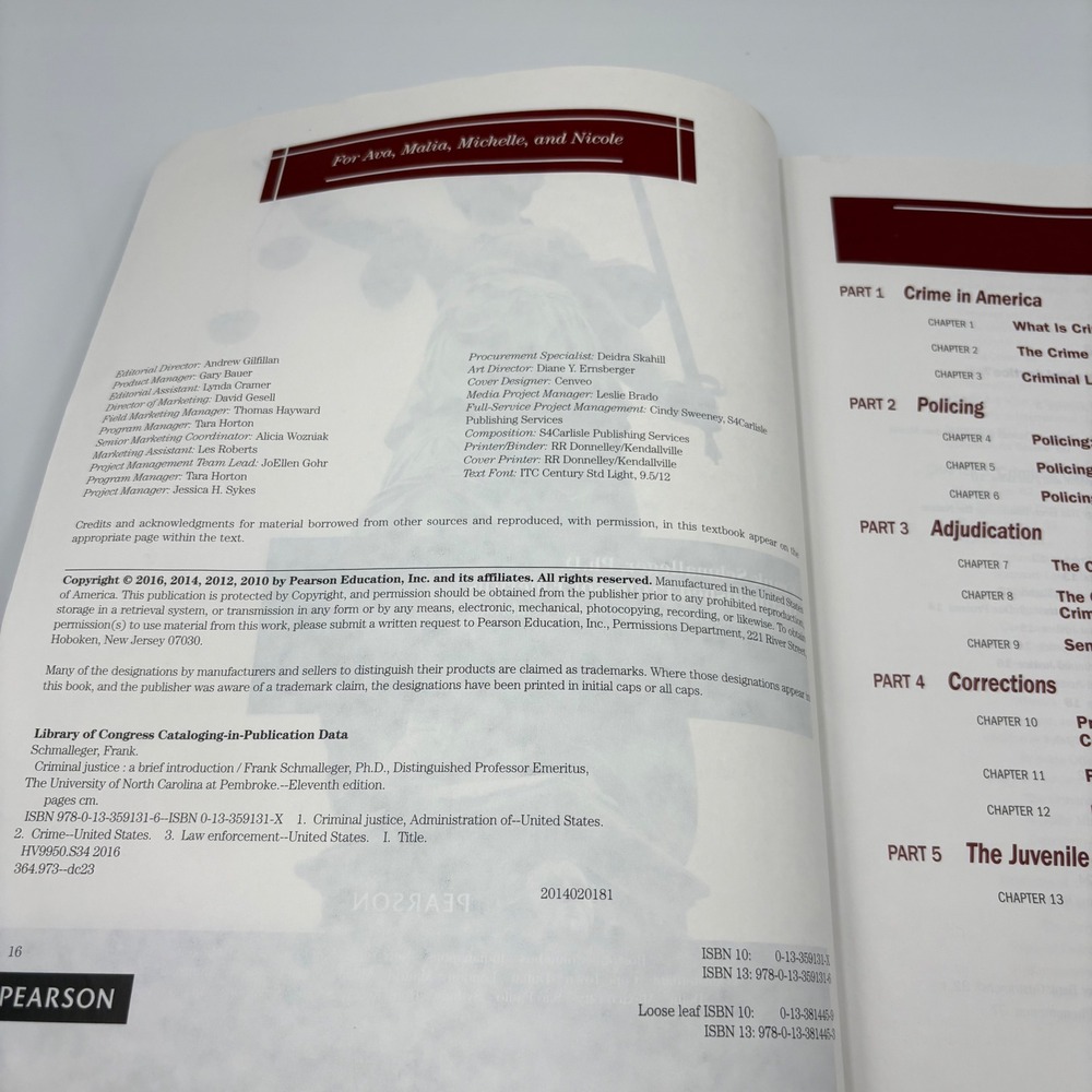 Criminal Justice A Brief Introduction 11th Ed Frank Schmalleger 9780133591316 - Picture 6 of 6